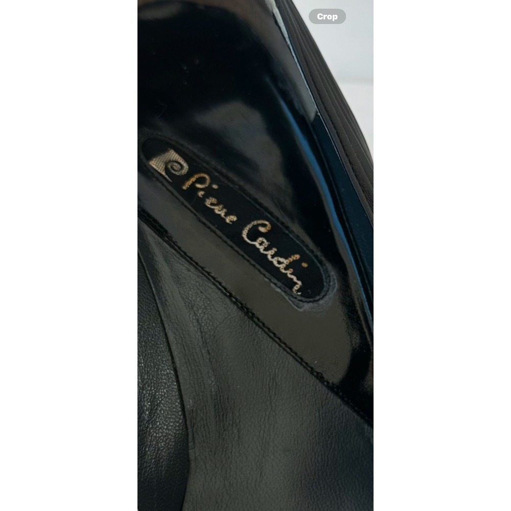 Pierre Cardin Vintage Black Patent Leather Heels Party‎ Career Pumps Size 6.5 - Picture 10 of 10